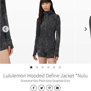 Lululemon Hooded Define Jacket diamond dye